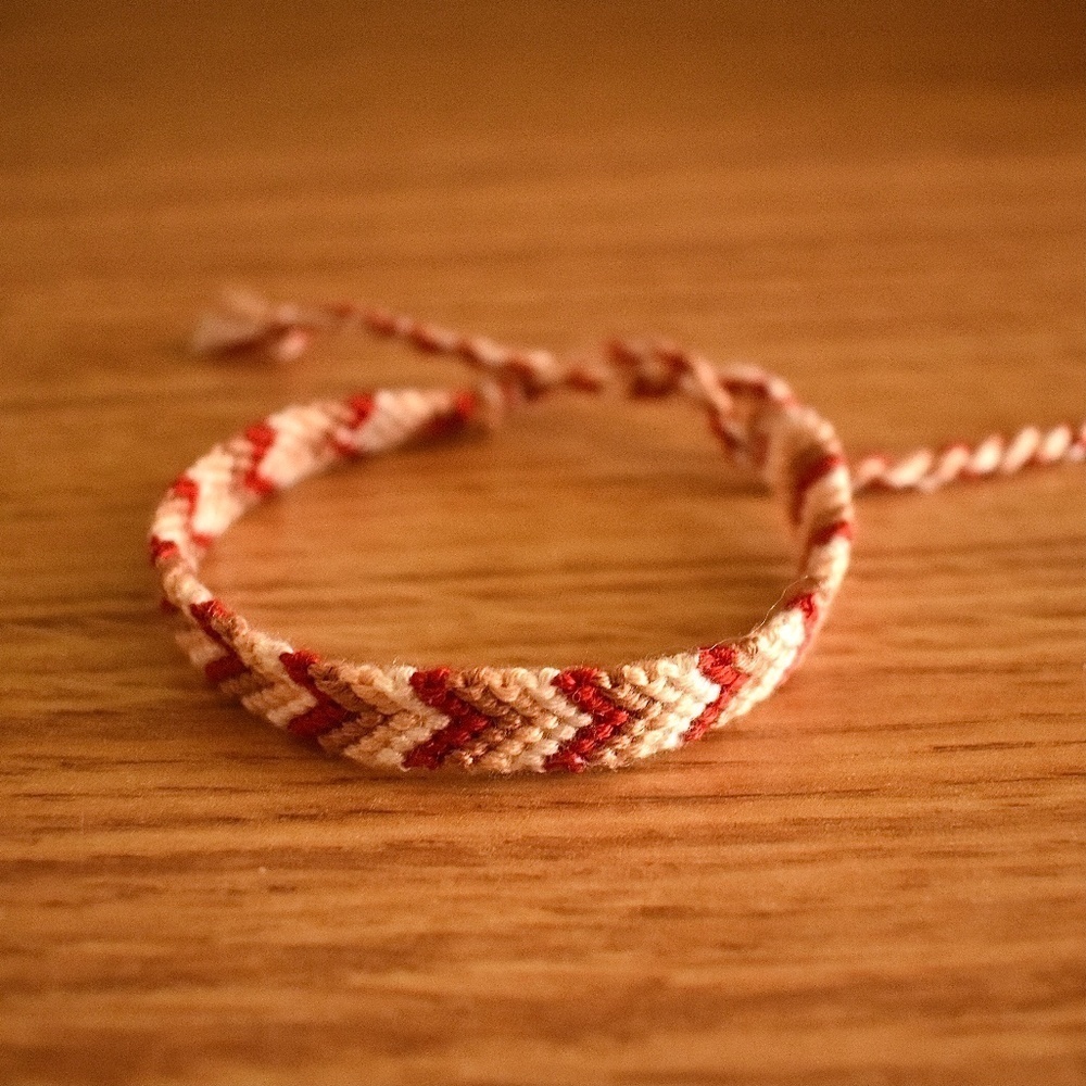 Christmas Red Woven Bracelet